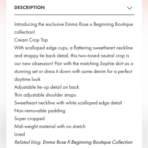 Beginning Boutique x Emma Rose Sophie Top - Picture 5 of 7